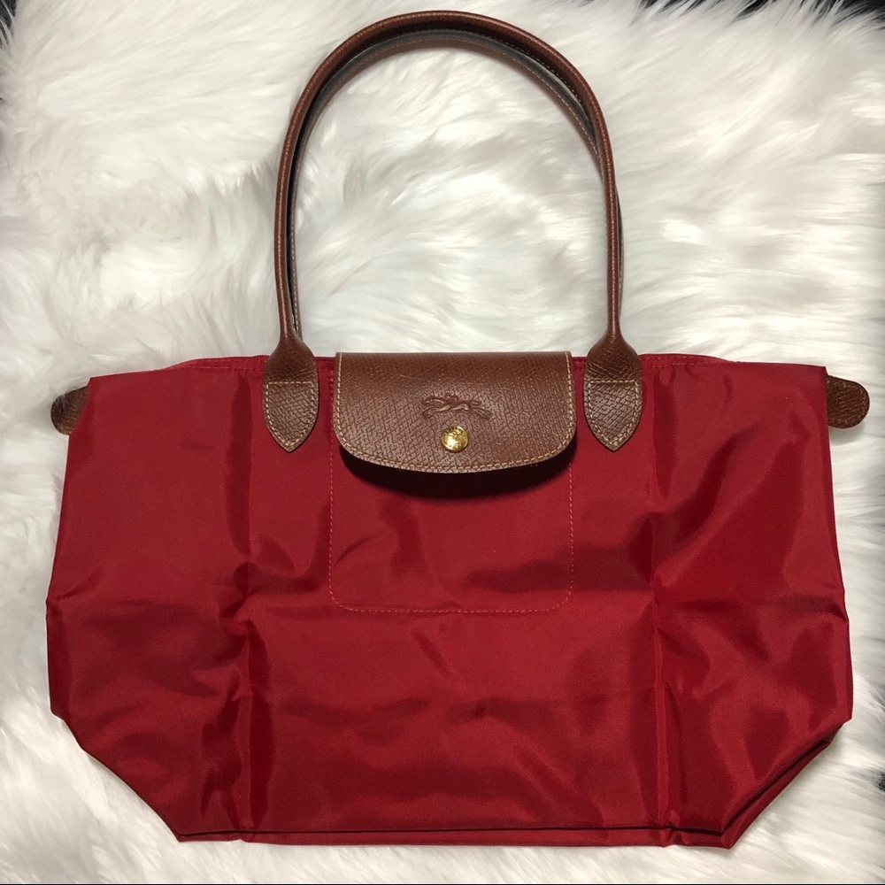 Longchamp Le Pliage Tote Red Rouge New